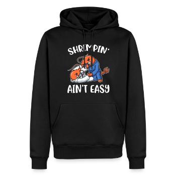 Shrimpin Aint Easy Jiu Jitsu Cadeau - Sweat à capuche Premium bio Homme - noir - Devant - Nico (187cm)