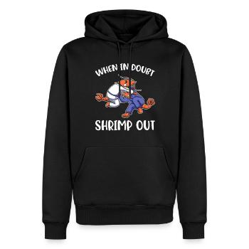 When In Doubt Shrimp Out Jiu Jitsu Geschenk - Männer Premium Bio Hoodie - Schwarz - Vorne - Nico (187cm)