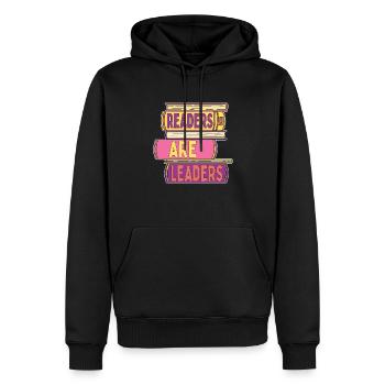 Leser Sind Führer Für Buchliebhaber - Männer Premium Bio Hoodie - Schwarz - Vorne - Nico (187cm)