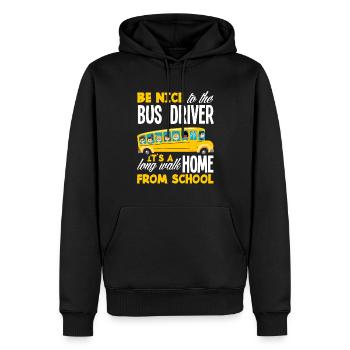 Funny school bus driver school bus bus driver - Men’s Premium Organic Hoodie - black - Front - Nico (187cm)