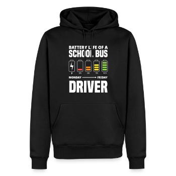 Funny school bus driver school bus bus driver - Men’s Premium Organic Hoodie - black - Front - Nico (187cm)