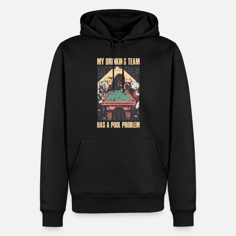 Pool Problem Billard Geschenk - Männer Premium Bio Hoodie - Schwarz