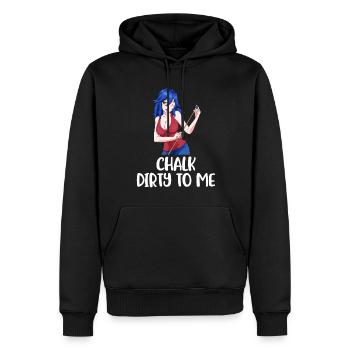 Chalk Dirty To Me Billard Geschenk - Männer Premium Bio Hoodie - Schwarz - Vorne - Nico (187cm)