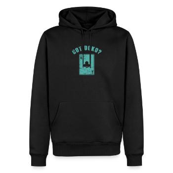 Got Doko? Kartenspiel Damen und Buben - Männer Premium Bio Hoodie - Schwarz - Vorne - Nico (187cm)