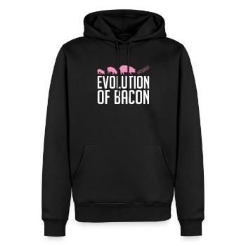 Evolution Von Bacon Breakfast Bacon Lover Meat - Männer Premium Bio Hoodie - Schwarz - Vorne - Nico (187cm)