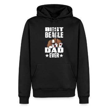 Lustiges Beagle Geschenk Beagle Papa Beagle Dad - Männer Premium Bio Hoodie - Schwarz - Vorne - Nico (187cm)