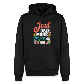 Bücherwurm Buchliebhaber Bibliothekar Geschenk - Männer Premium Bio Hoodie - Schwarz - Vorne - Nico (187cm)