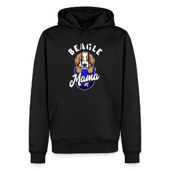 Lustiges Beagle Geschenk Beagle Mama - Männer Premium Bio Hoodie - Schwarz - Vorne - Nico (187cm)