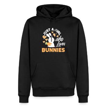 Rabbit Rabbit Pet Rabbit Mama Gift - Men’s Premium Organic Hoodie - black - Front - Nico (187cm)