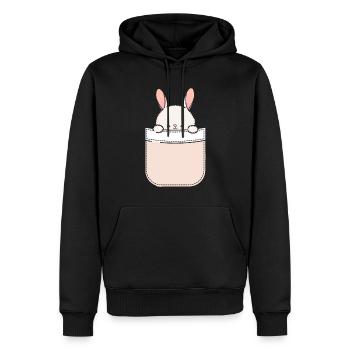 Rabbit Rabbit Pet Rabbit Mama Gift - Men’s Premium Organic Hoodie - black - Front - Nico (187cm)