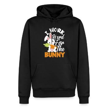 Rabbit Rabbit Pet Rabbit Mama Gift - Men’s Premium Organic Hoodie - black - Front - Nico (187cm)