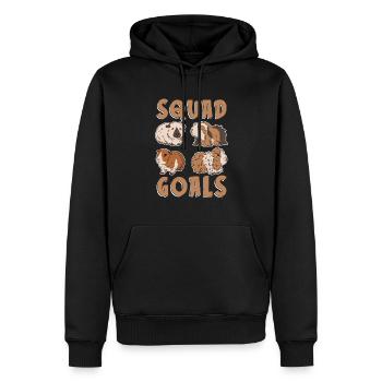Squad Goals Meerschweinchen Nagetier Cavias Cavia - Männer Premium Bio Hoodie - Schwarz - Vorne - Nico (187cm)