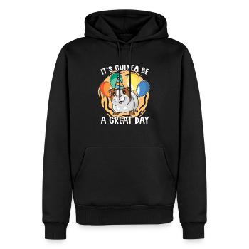 Es Ist Guinea Be A Great Day Meerschweinchen - Männer Premium Bio Hoodie - Schwarz - Vorne - Nico (187cm)