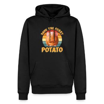 Speichern Sie Die Pelzigen - Männer Premium Bio Hoodie - Schwarz - Vorne - Nico (187cm)