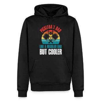 Pickleball Dad Pickleball Geschenk - Männer Premium Bio Hoodie - Schwarz - Vorne - Nico (187cm)