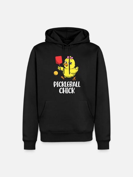 Pickleball Chick Pickleball Gift - Men’s Premium Organic Hoodie - black