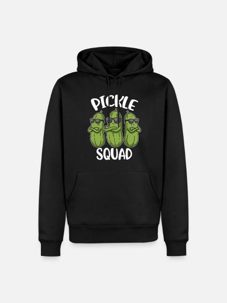 Pickle Squad Cucumber Gift - Men’s Premium Organic Hoodie - black