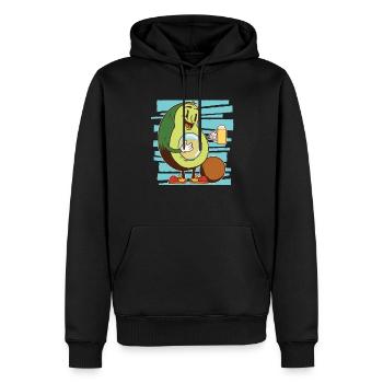 Amateurs de bière de poitrine d’avocat amateurs d’avocat - Sweat à capuche Premium bio Homme - noir - Devant - Nico (187cm)