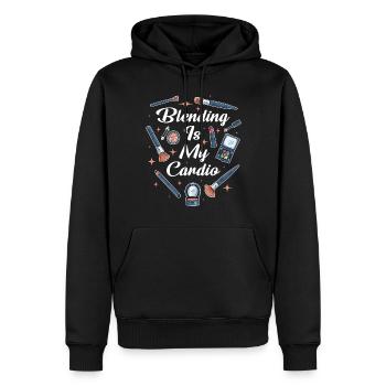 Blending Is My Cardio Maskenbildnerin Geschenk - Männer Premium Bio Hoodie - Schwarz - Vorne - Nico (187cm)