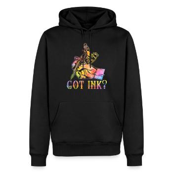 Amateurs de tatouage Tatoueur Tatoueur - Sweat à capuche Premium bio Homme - noir - Devant - Nico (187cm)