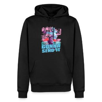 Werde Es Für Snowboarder Schicken - Männer Premium Bio Hoodie - Schwarz - Vorne - Nico (187cm)