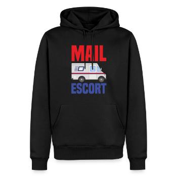 Lustige Briefzusteller Briefträger Post Geschenke - Männer Premium Bio Hoodie - Schwarz - Vorne - Nico (187cm)