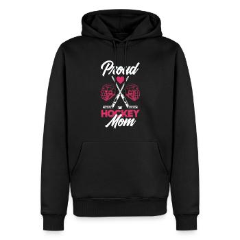 Lustiges Eishockey Hockey Geschenk Geschenkidee - Männer Premium Bio Hoodie - Schwarz - Vorne - Nico (187cm)