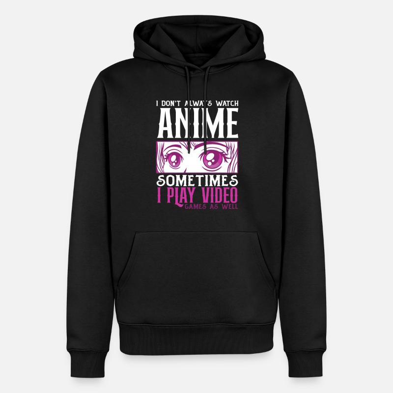 Drôle de cadeau d’anime - Sweat à capuche Premium bio Homme - noir