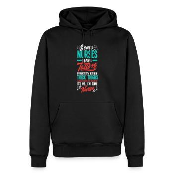 Krankenschwester Pfleger Krankenpfleger - Männer Premium Bio Hoodie - Schwarz - Vorne - Nico (187cm)