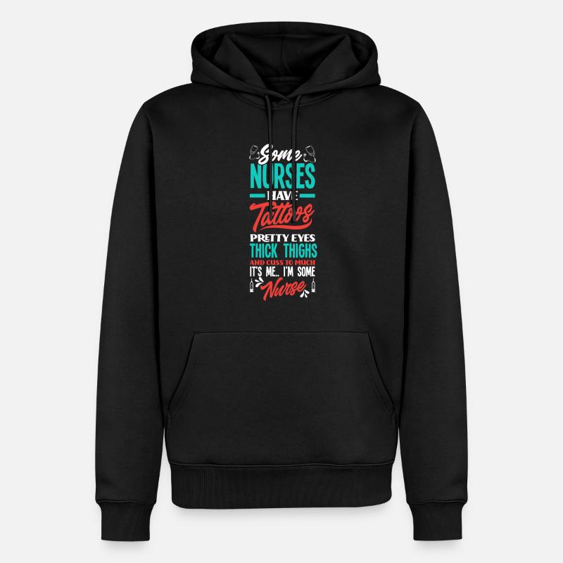 Krankenschwester Pfleger Krankenpfleger - Männer Premium Bio Hoodie - Schwarz