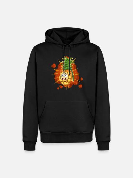 Pineapple Grenade Pineapple Gift - Men’s Premium Organic Hoodie - black