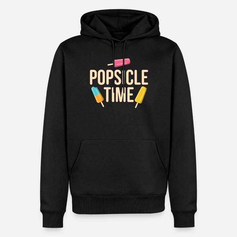 Popsicle Time Eis Geschenk - Männer Premium Bio Hoodie - Schwarz