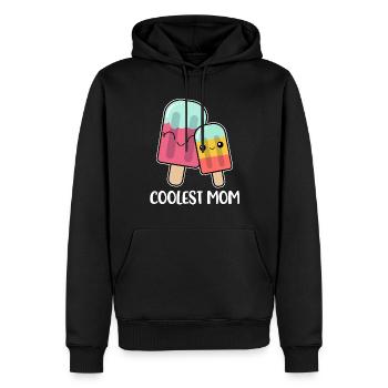 Coolest Mom Popsicle Eis Geschenk - Männer Premium Bio Hoodie - Schwarz - Vorne - Nico (187cm)