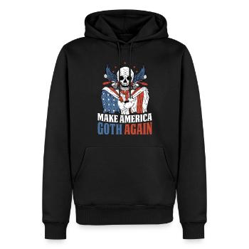 Make America Goth Again Gothic Gift - Men’s Premium Organic Hoodie - black - Front - Nico (187cm)