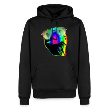 Schildkröte Sonnenbrille Schildkröten Regenbogen - Männer Premium Bio Hoodie - Schwarz - Vorne - Nico (187cm)