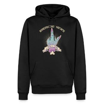Dernières nouvelles Je ne me soucie pas du cadeau gothique - Sweat à capuche Premium bio Homme - noir - Devant - Nico (187cm)
