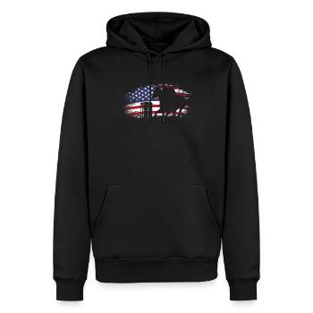 Fun Horse Racing Horse Racing Idée cadeau - Sweat à capuche Premium bio Homme - noir - Devant - Nico (187cm)
