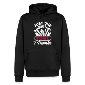 Lustige Holzarbeiter Tischler Schreiner Zimmermann - Männer Premium Bio Hoodie - Schwarz - Vorne - Nico (187cm)