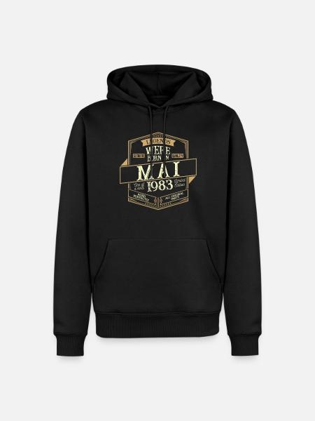 May 1983 Birthday Man - Men’s Premium Organic Hoodie - black