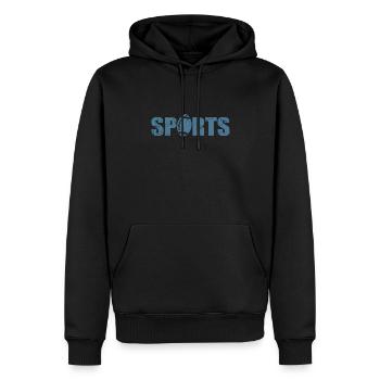 Sports Football Amerika Sport Touchdown - Männer Premium Bio Hoodie - Schwarz - Vorne - Nico (187cm)