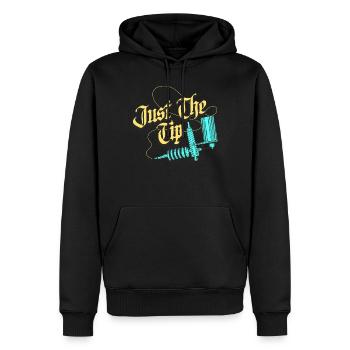 Just The Tip Tattoo Gift - Men’s Premium Organic Hoodie - black - Front - Nico (187cm)