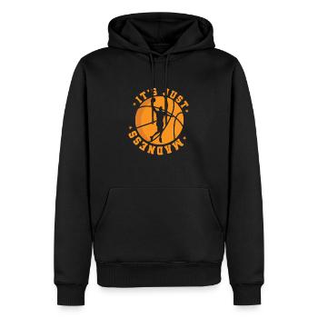 It's Just Madness Basketball Ballsport USA - Men’s Premium Organic Hoodie - black - Front - Nico (187cm)