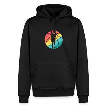 Basketball Ball Sports America Équipe des États-Unis - Sweat à capuche Premium bio Homme - noir - Devant - Nico (187cm)