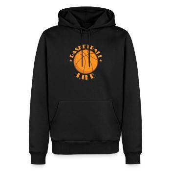 Basketball Life Ballsport Amérique États-Unis - Sweat à capuche Premium bio Homme - noir - Devant - Nico (187cm)