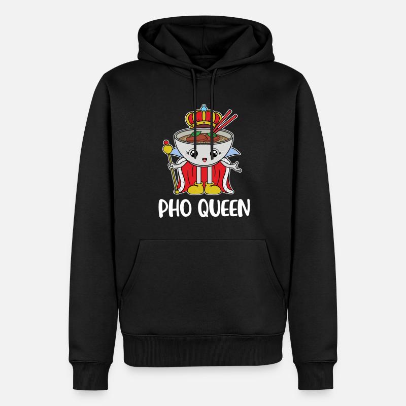 Pho Queen Pho Geschenk - Männer Premium Bio Hoodie - Schwarz
