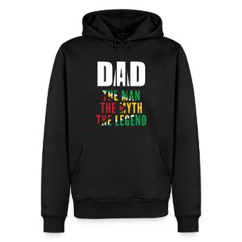 Guyanese Dad Guyana - Männer Premium Bio Hoodie - Schwarz - Vorne - Nico (187cm)