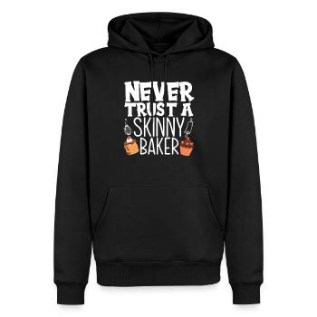 Lustiges Hobby Bäcker Geschenk - Männer Premium Bio Hoodie - Schwarz - Vorne - Nico (187cm)