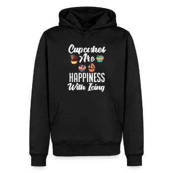 Lustiges Hobby Bäcker Geschenk - Männer Premium Bio Hoodie - Schwarz - Vorne - Nico (187cm)