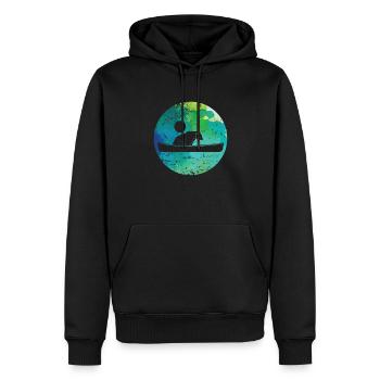 Kayak Paddelboot Ruderboot Wassersport - Männer Premium Bio Hoodie - Schwarz - Vorne - Nico (187cm)