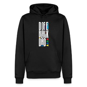 Melanin Afroamerikanisch Afroamerikanische Frau - Männer Premium Bio Hoodie - Schwarz - Vorne - Nico (187cm)